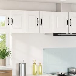 Wall Cabinet PORTO 2 pcs High Gloss White Kitchen Storage Organiser 30x31x40cm