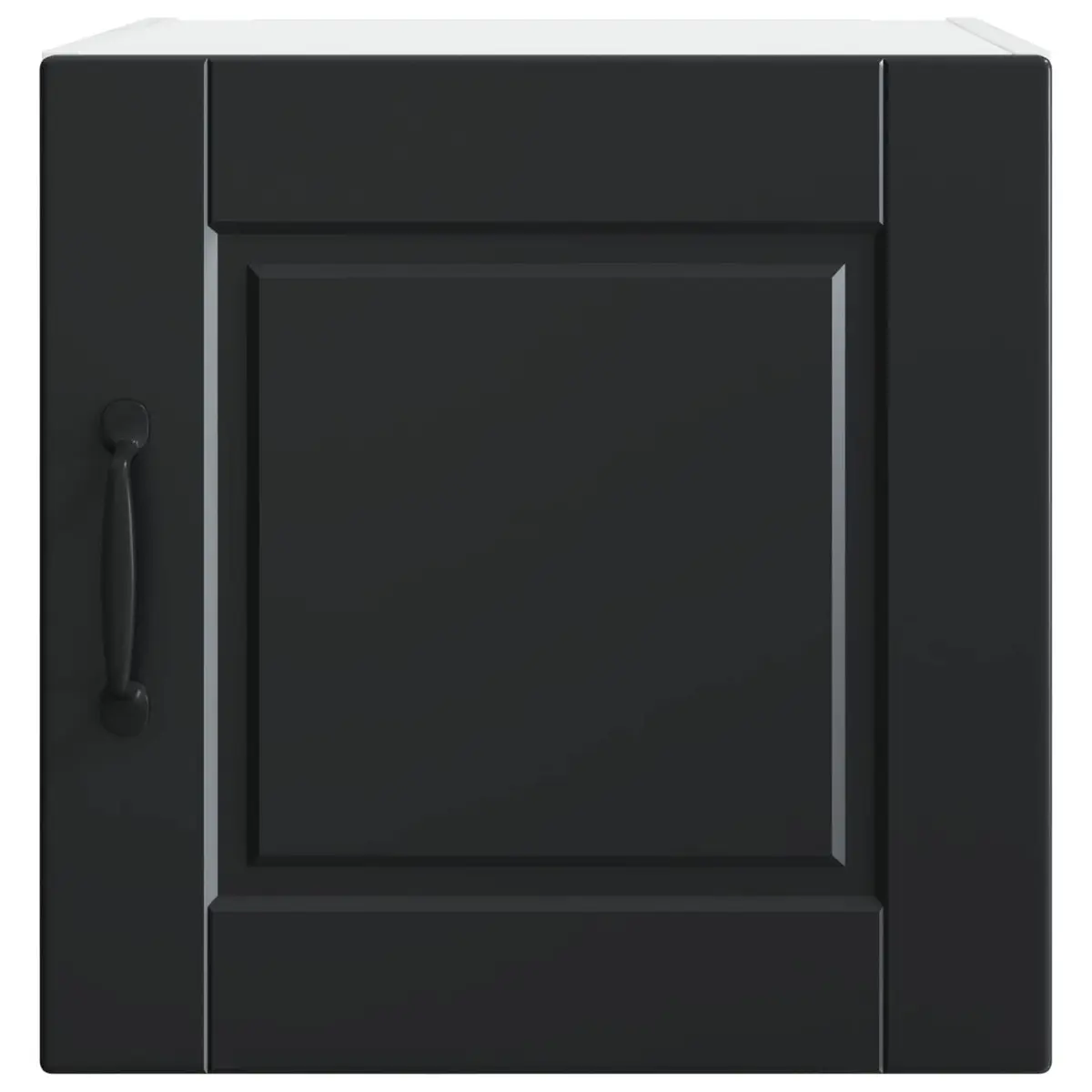 Wall Cabinet Kitchen Storage Black Engineered Wood 40x31x40 cm Shelves