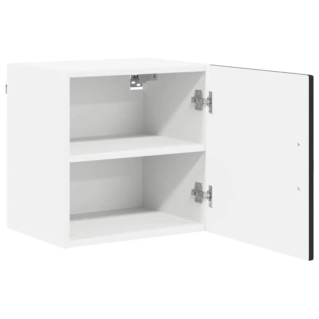Wall Cabinet PORTO Black Kitchen Storage 2 Pieces 40 x 31 x 40 cm Engineered