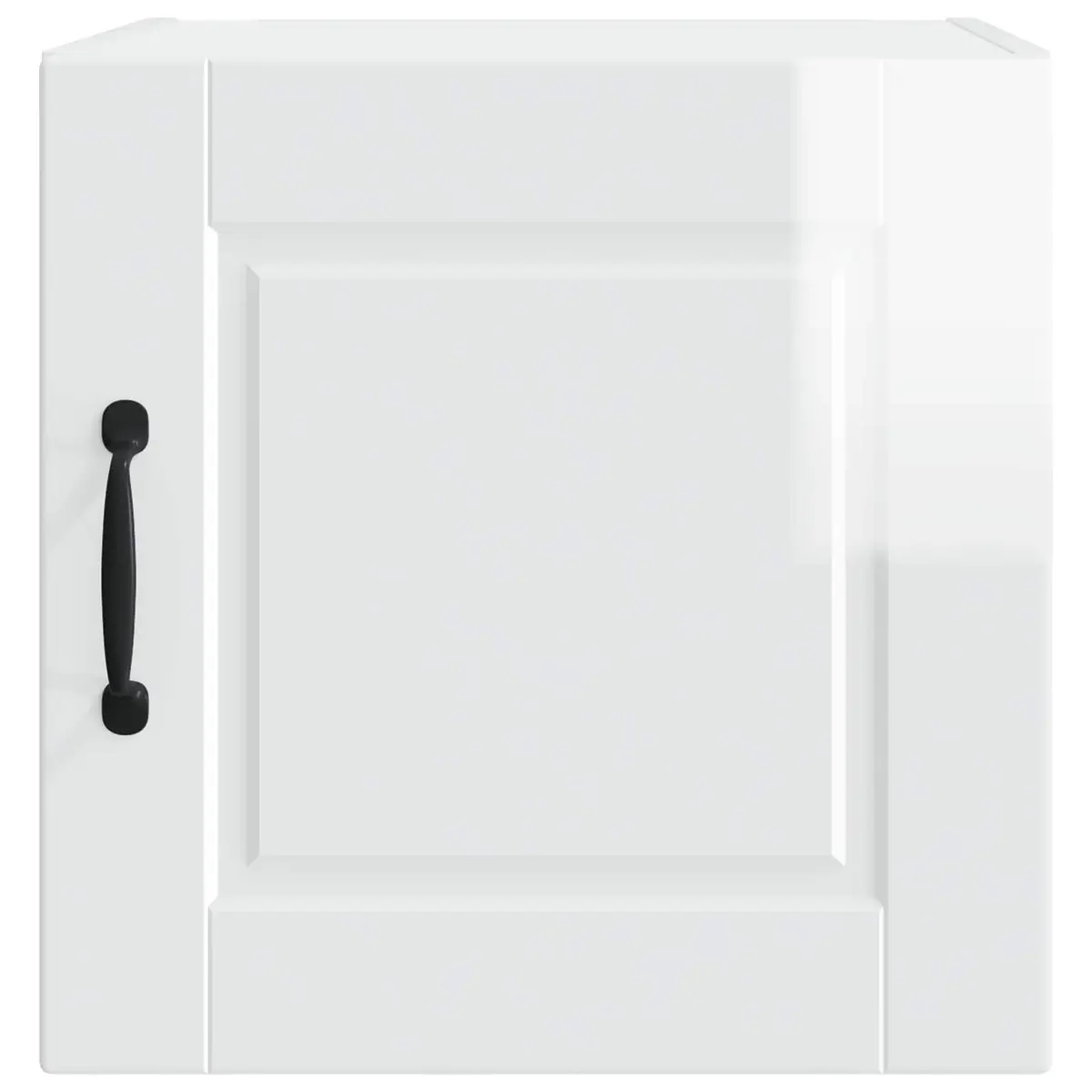 Wall Cabinet Kitchen Storage High Gloss White 40cm Shelves Compartments