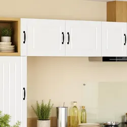Compact White Wall Cabinets for Effective Kitchen Use