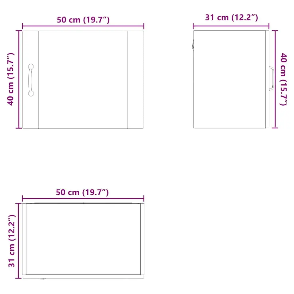 Wall Cabinet Kitchen Storage High Gloss White Engineered Wood Shelves