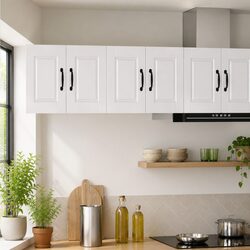Concise High Gloss White Wall Cabinet PORTO
