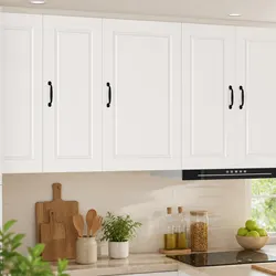 Compact White Wall Cabinet for Kitchen 50 x 31 x 80 cm