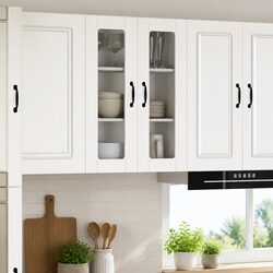 Compact and Efficient Wall-Mounted Glass Cabinet