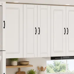 Compact White Wall Cabinet Kitchen Storage 30x31x100cm