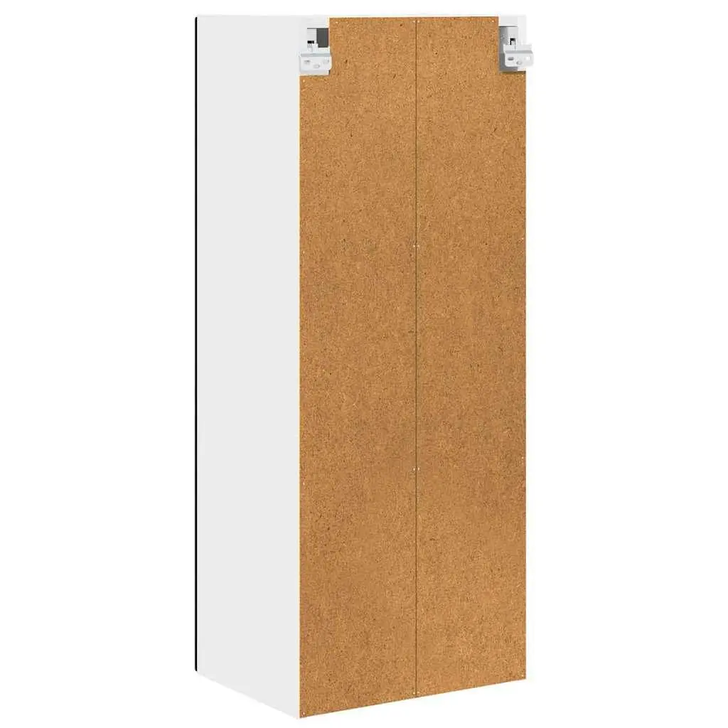 Wall Cabinet Kitchen Storage Cupboard Black 40 x 31 x 100 cm Wall Mounted