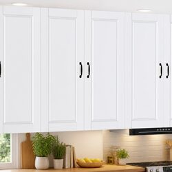 Compact and Efficient: PORTO Wall Cabinet in White