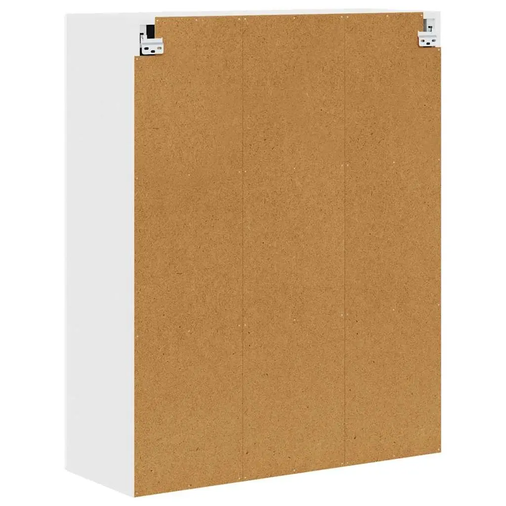 Wall Cabinet PORTO White Kitchen Storage 80x31x100cm Engineered Wood Shelves