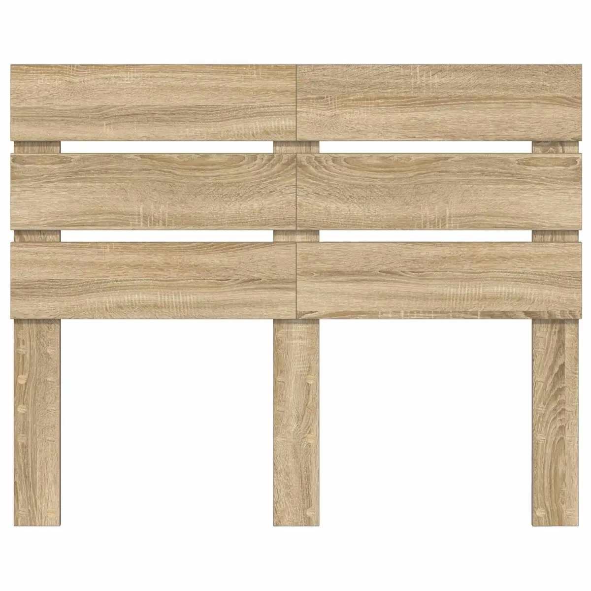 Headboard Engineered Wood Rectangular Modern Bedroom Furniture Brown Minimalist