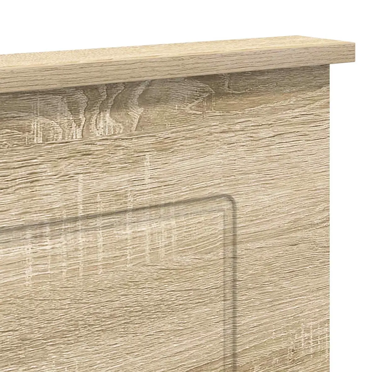 Headboard 100 cm Wall-Mounted Engineered Wood Bedroom Furniture Adjustable
