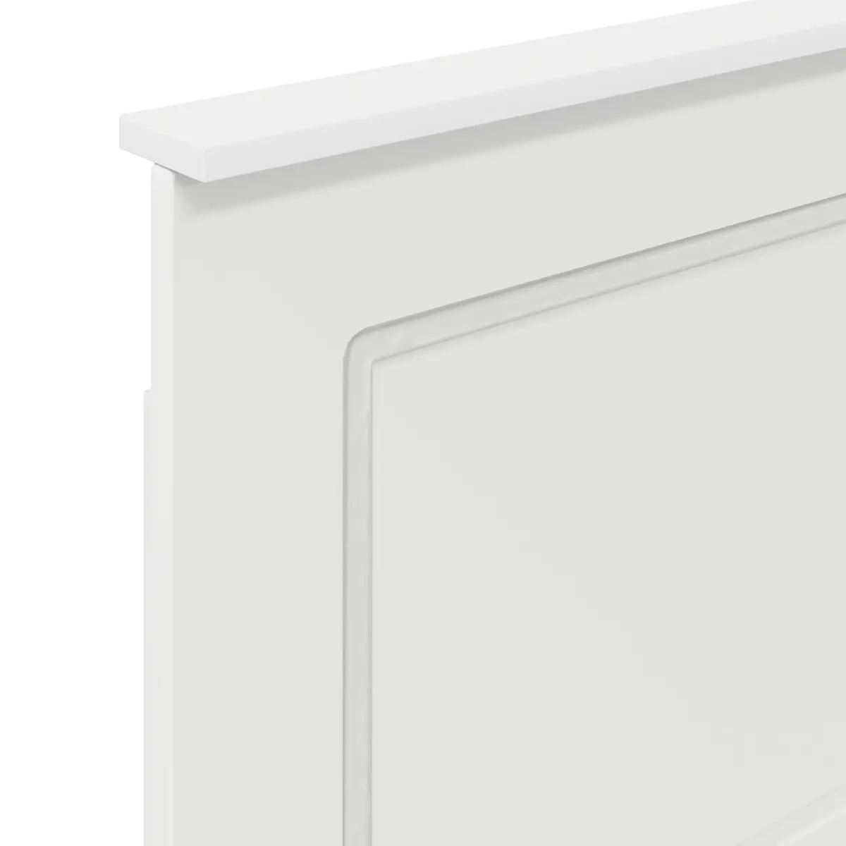 Headboard White 100 cm Adjustable Height Wall-Mounted Engineered Wood