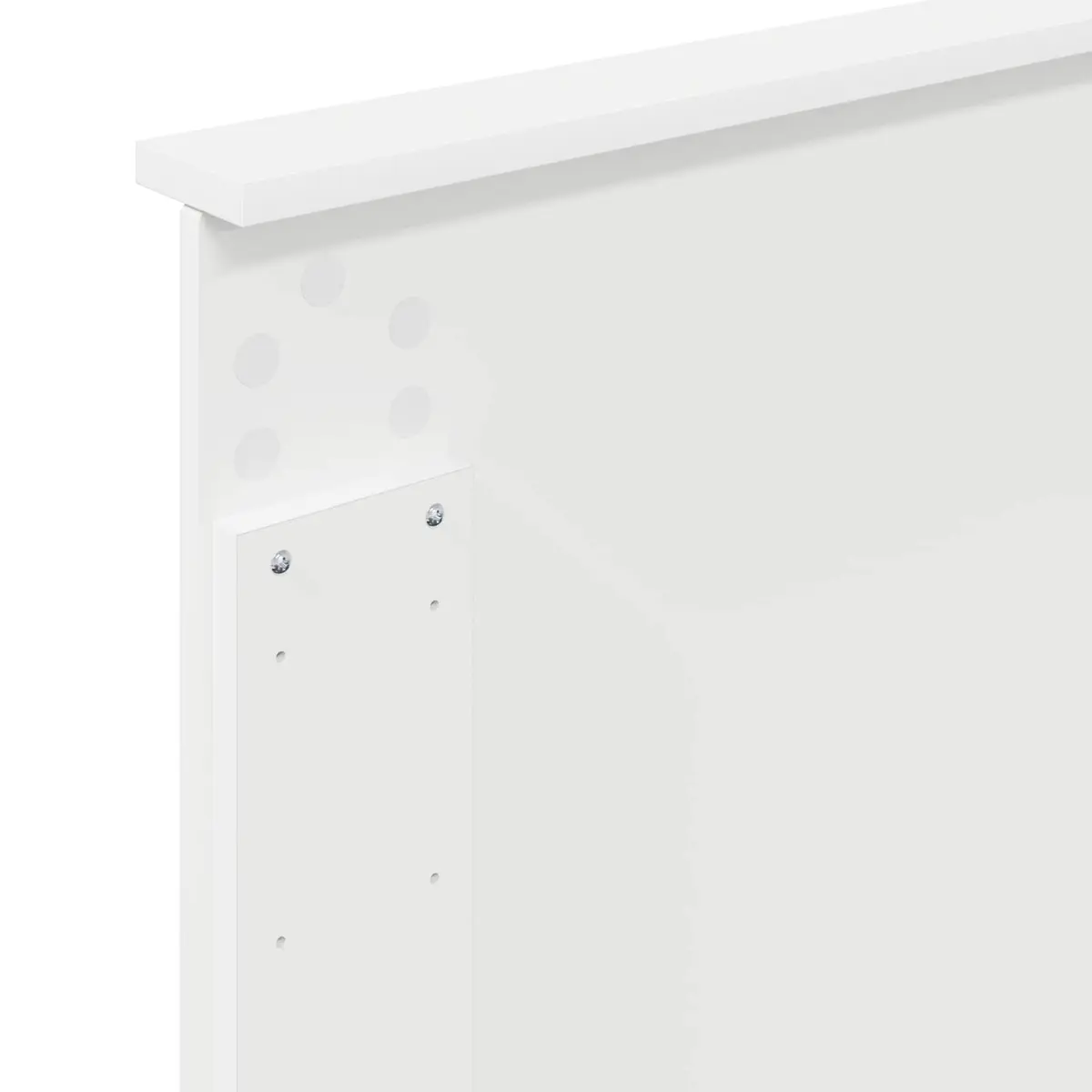 Headboard White 100 cm Adjustable Height Wall-Mounted Engineered Wood