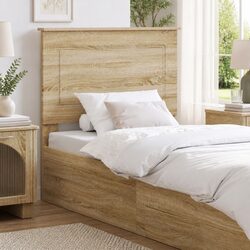 Sonoma Oak Wall Headboard: Simple and Adjustable