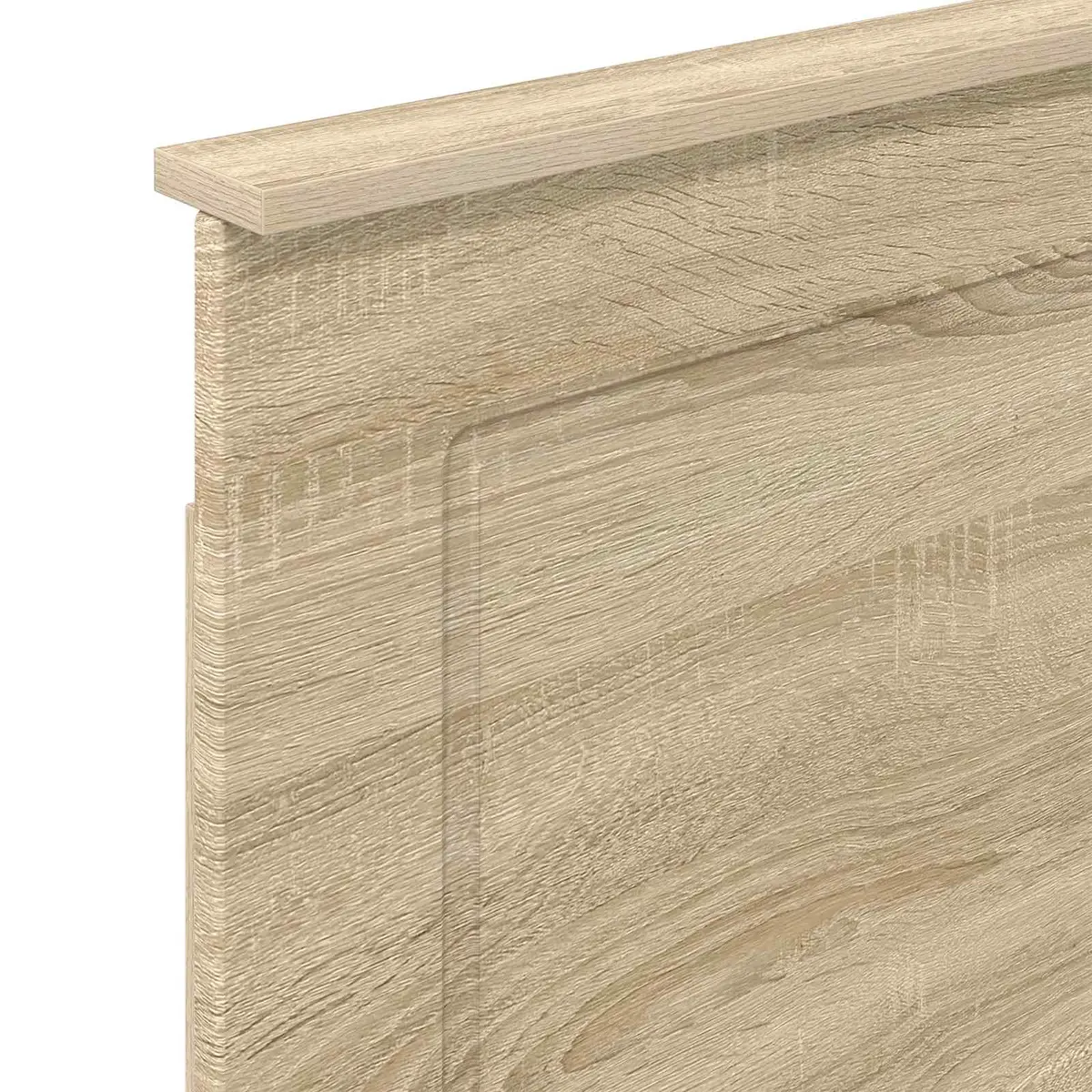 Headboard Brown Sonoma Oak 100 cm Wall-Mounted Adjustable Height Bedroom Furniture