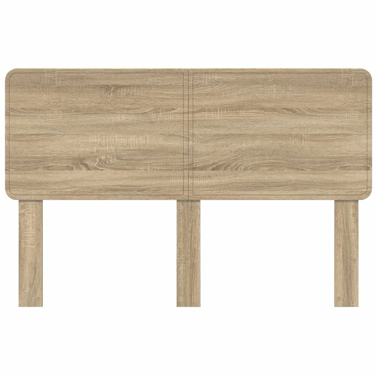 Headboard Sonoma Oak Engineered Wood Brown Modern Bedroom Furniture Rectangle