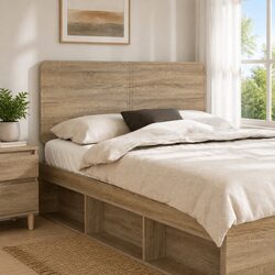Simple and Stylish Brown Headboard for Modern Bedrooms