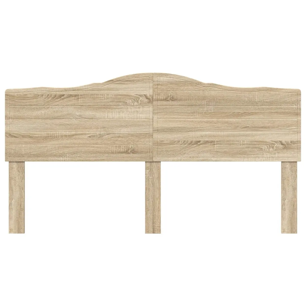 Headboard Brown Engineered Wood Modern Bedroom Furniture Minimalist Sleek Design