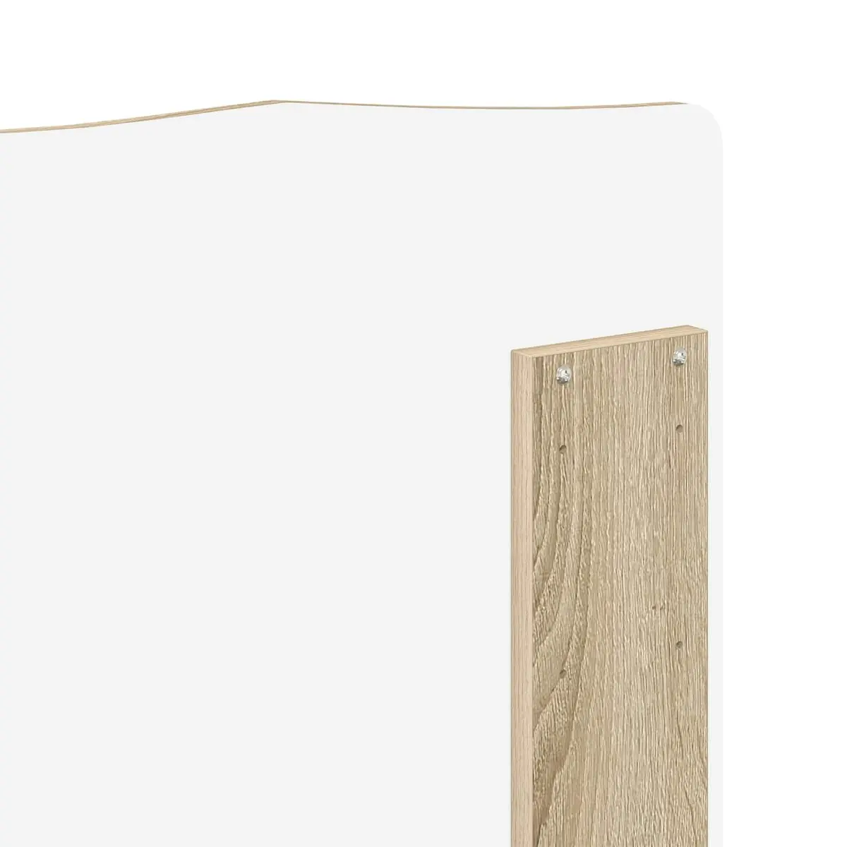 Headboard Brown Engineered Wood Modern Bedroom Furniture Minimalist Sleek Design