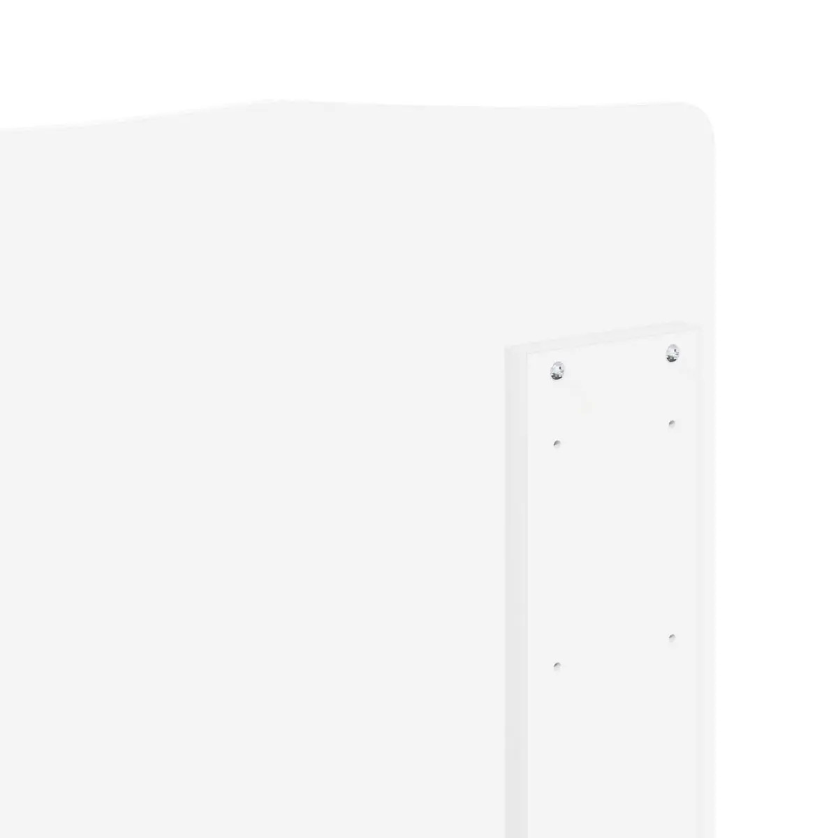 Engineered Wood White Headboard Modern Bedroom Furniture Minimalist Wall Mounted