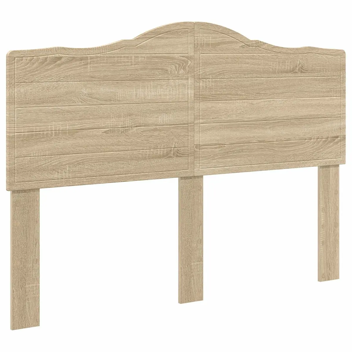 Headboard Engineered Wood Brown Modern Bedroom Furniture Minimalist Design Wall