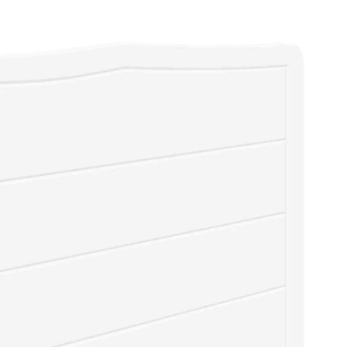 White Headboard Modern Bedroom Furniture Engineered Wood Wall Mount Minimalist