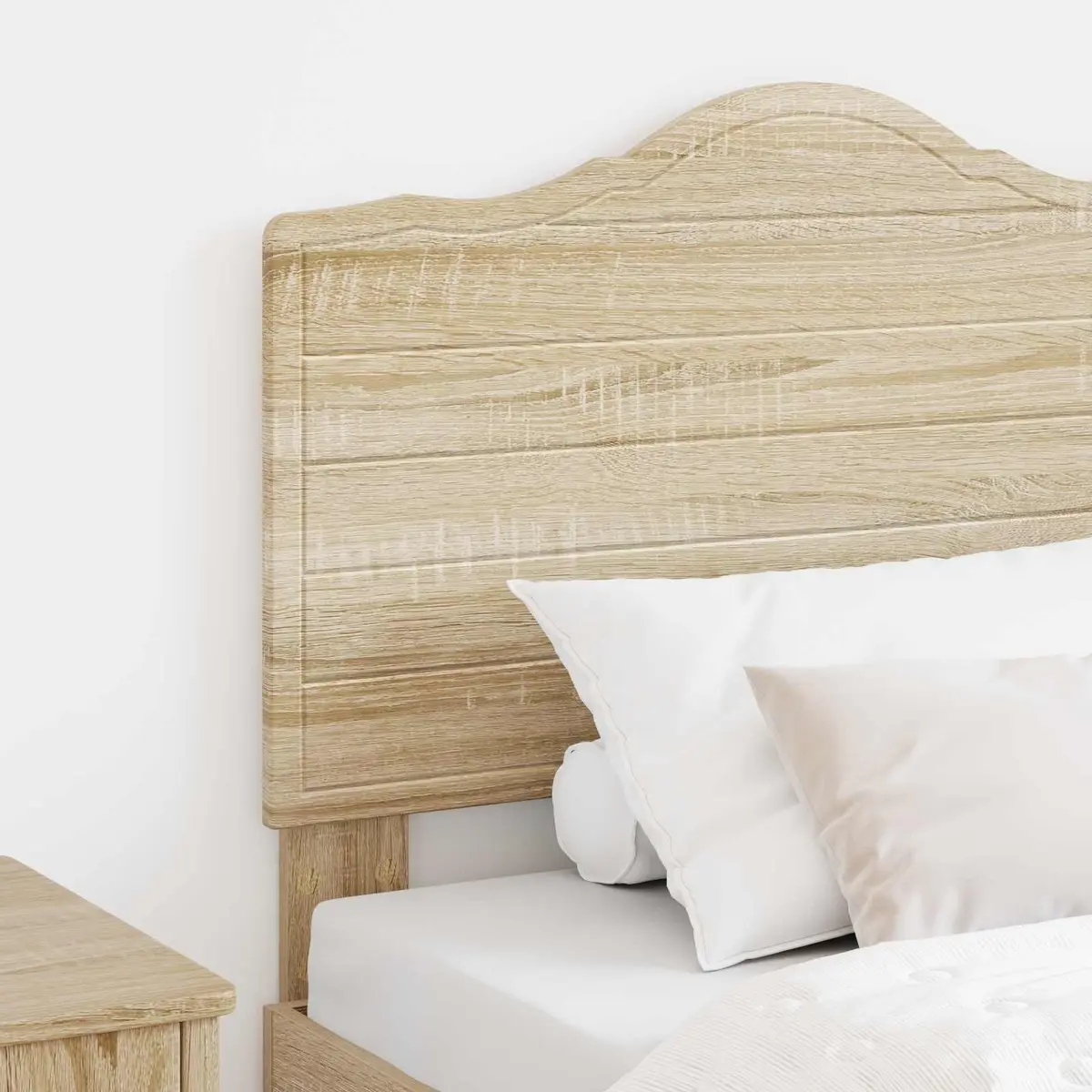 Headboard Sonoma Oak Engineered Wood Modern Bedroom Furniture Brown Minimalist