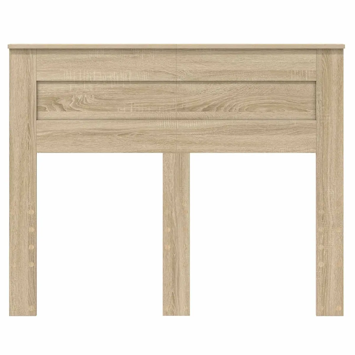 Brown Engineered Wood Headboard Modern Bedroom Furniture Minimalist Design Wall