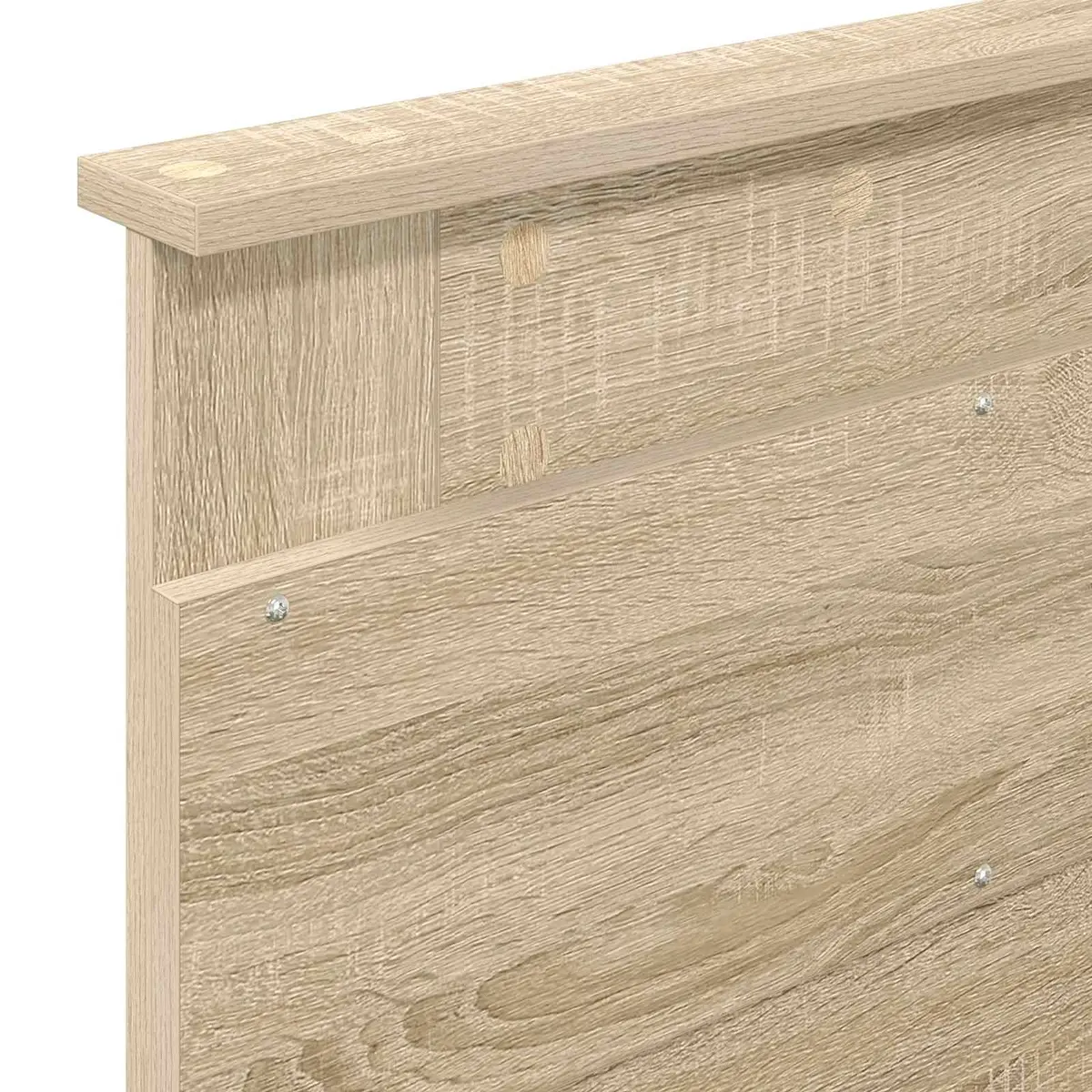 Brown Engineered Wood Headboard Modern Bedroom Furniture Contemporary Design