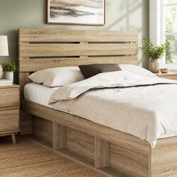 Modern Rectangular Headboard in Brown - Simple Yet Stylish