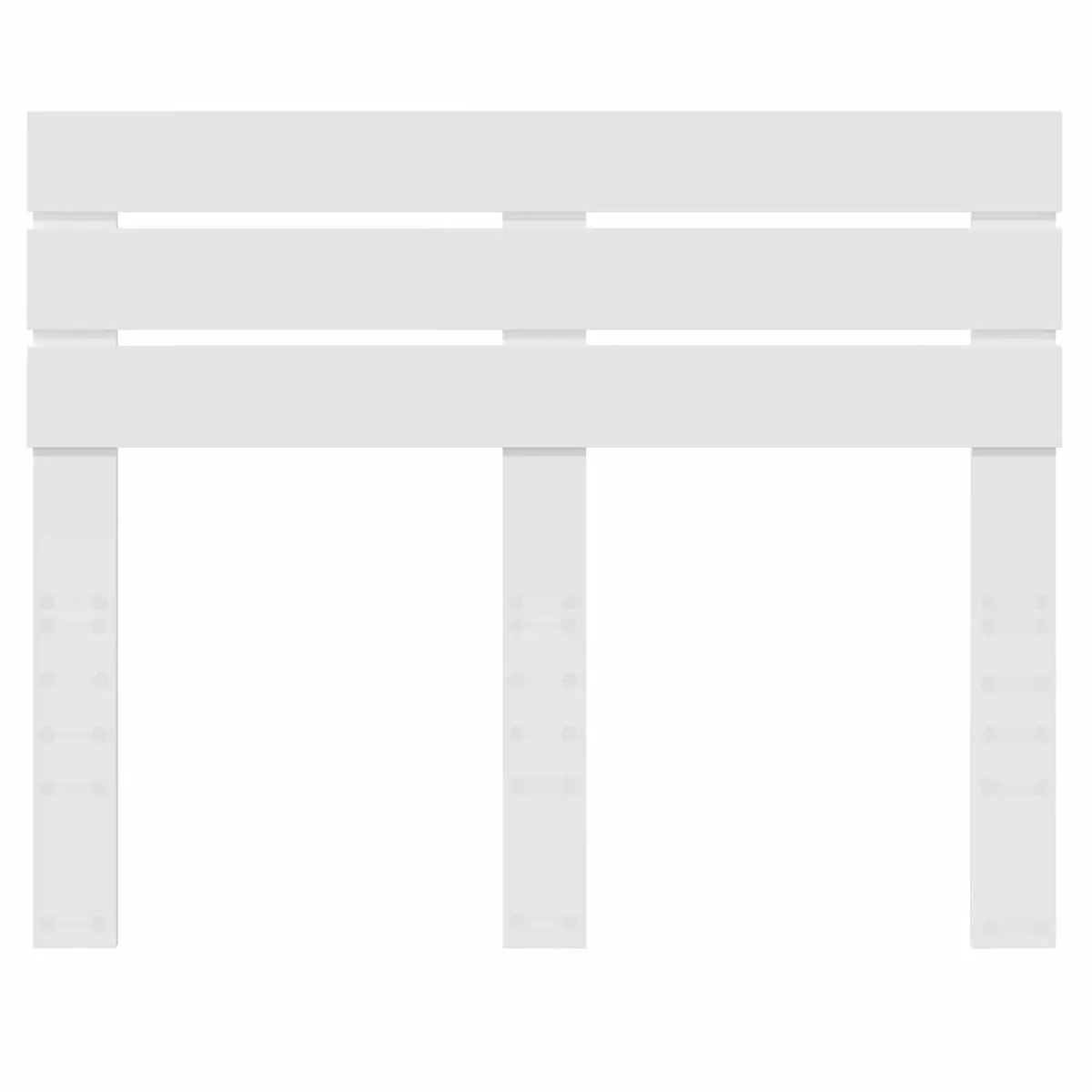 Headboard White Engineered Wood Modern Rectangular Bedroom Furniture Stylish