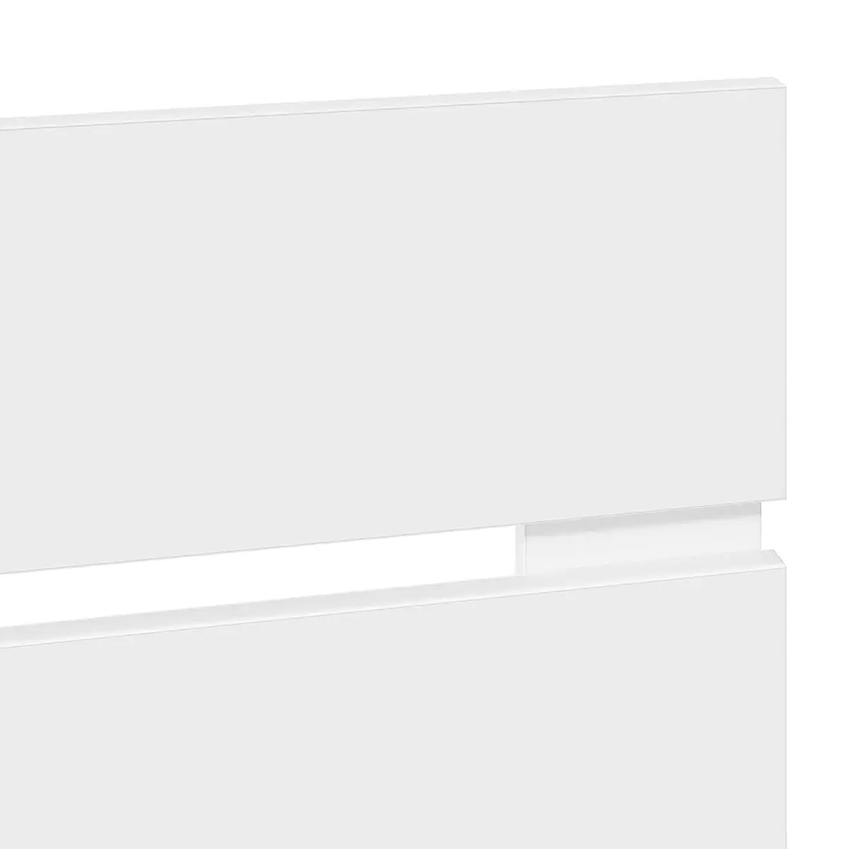 Headboard White Engineered Wood Modern Rectangular Bedroom Furniture Stylish