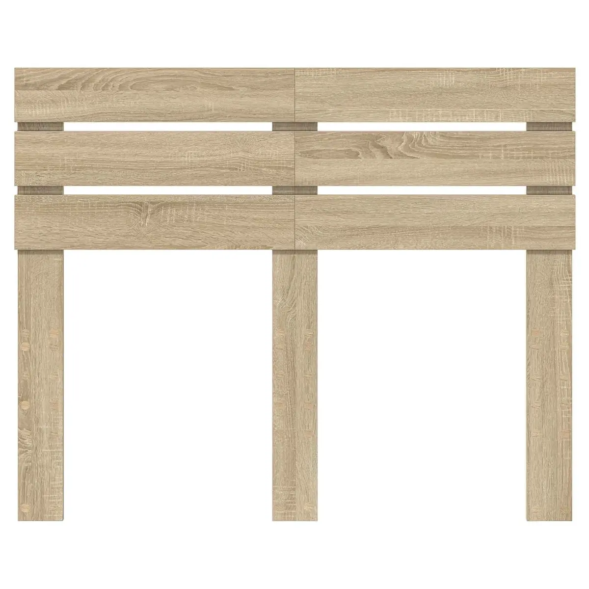Brown Rectangular Modern Headboard Engineered Wood for Bedroom