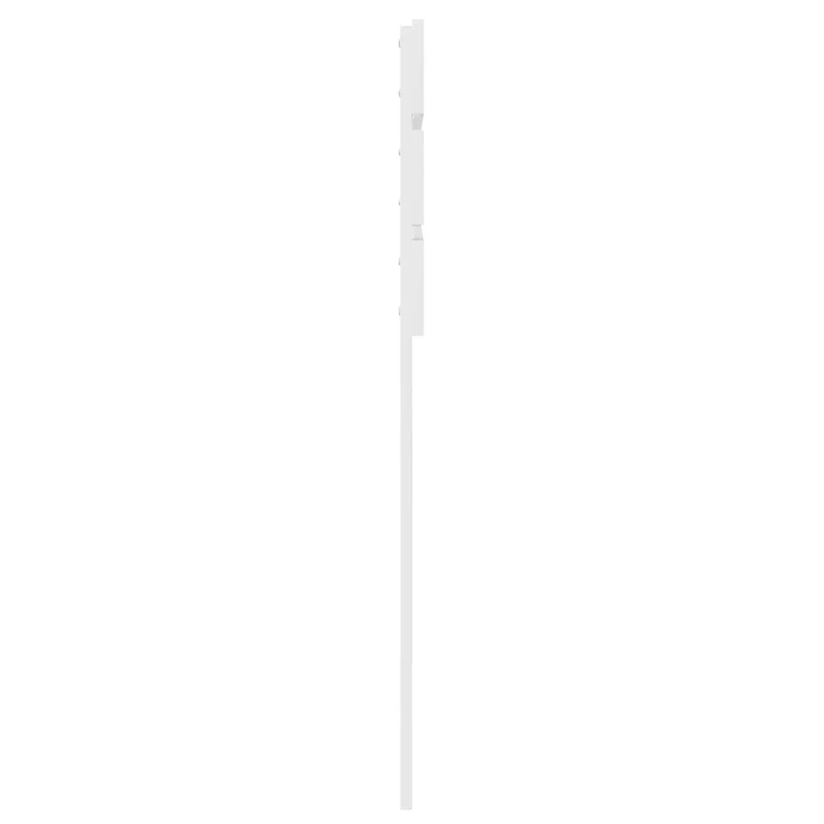 White Engineered Wood Headboard Modern Bedroom Rectangular Design Stylish Décor