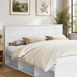 Modern White Headboard Made from Engineered Wood