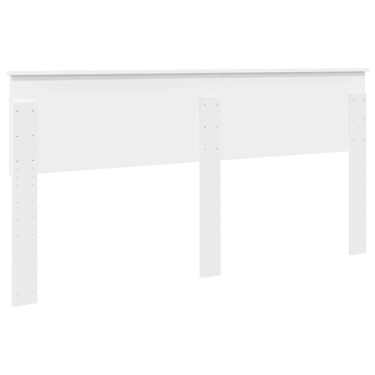 White Headboard Made from Engineered Wood