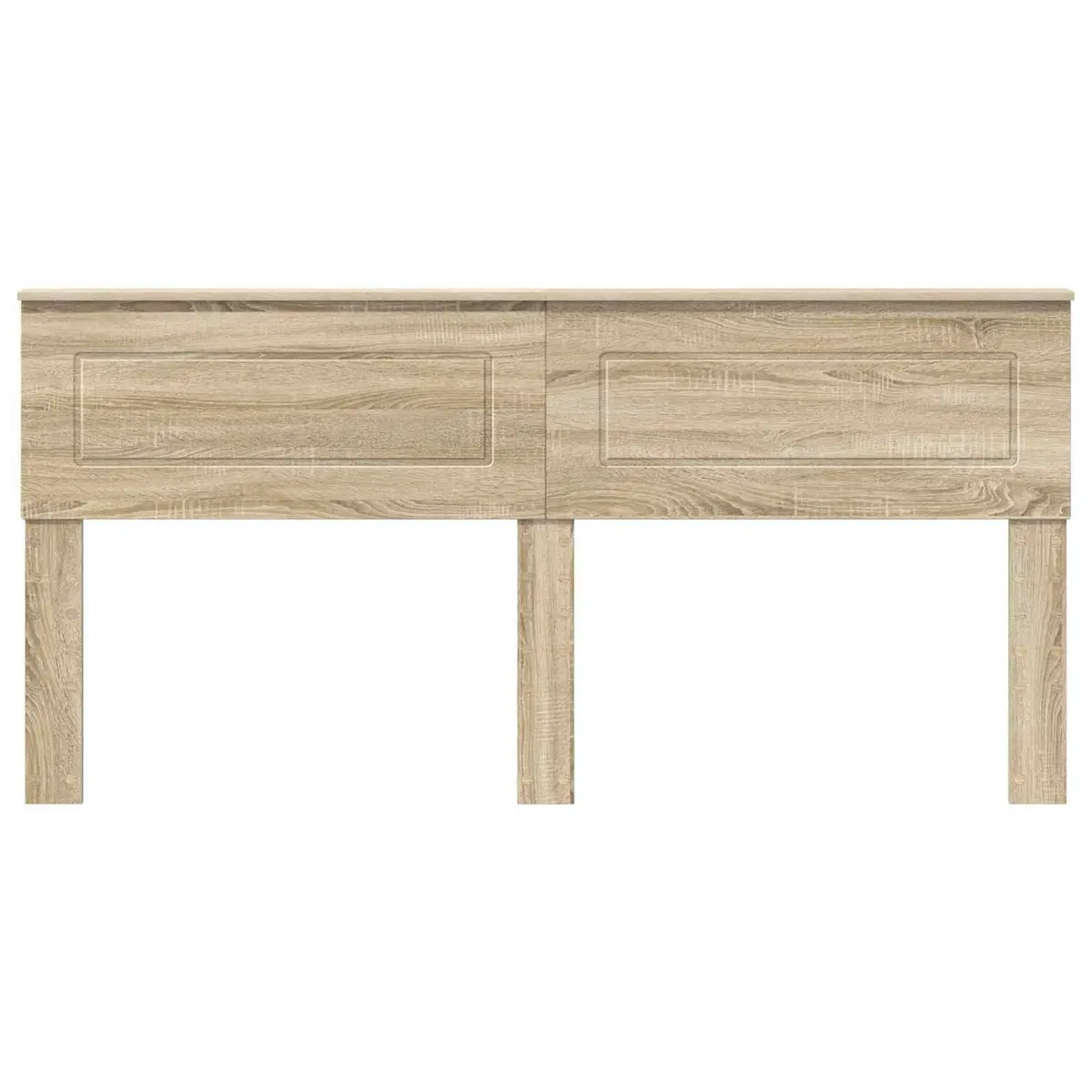Headboard Engineered Wood Rectangular Modern Bedroom Furniture Brown Sonoma Oak