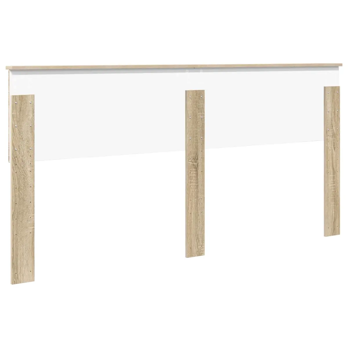 Headboard Engineered Wood Rectangular Modern Bedroom Furniture Brown Sonoma Oak