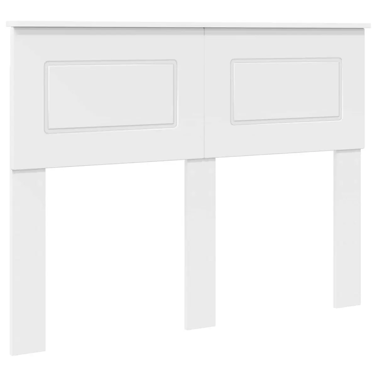 Headboard White Modern Bedroom Engineered Wood Rectangular Contemporary Bedframe