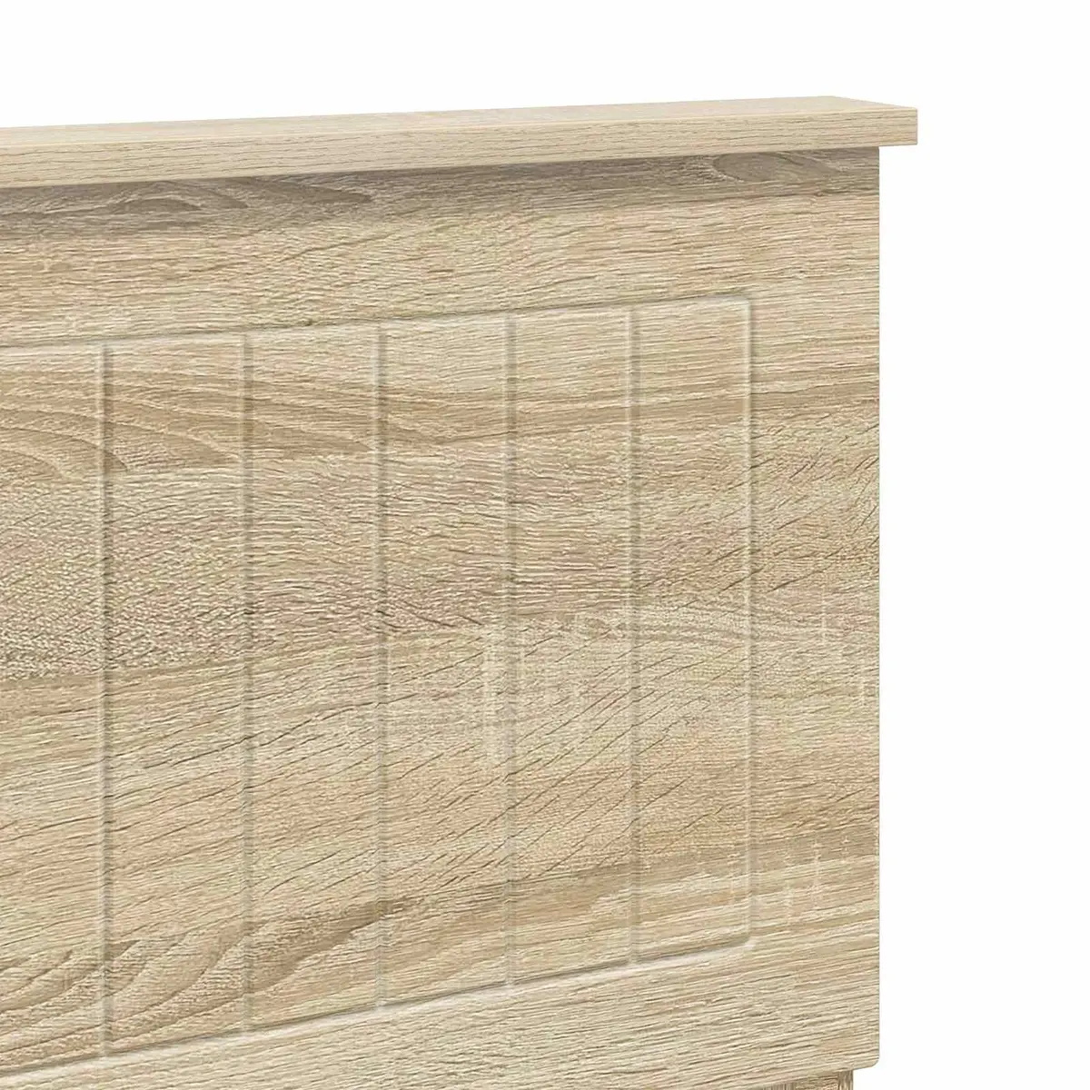 Headboard Engineered Wood Bedroom Furniture Modern Minimalist Design Brown