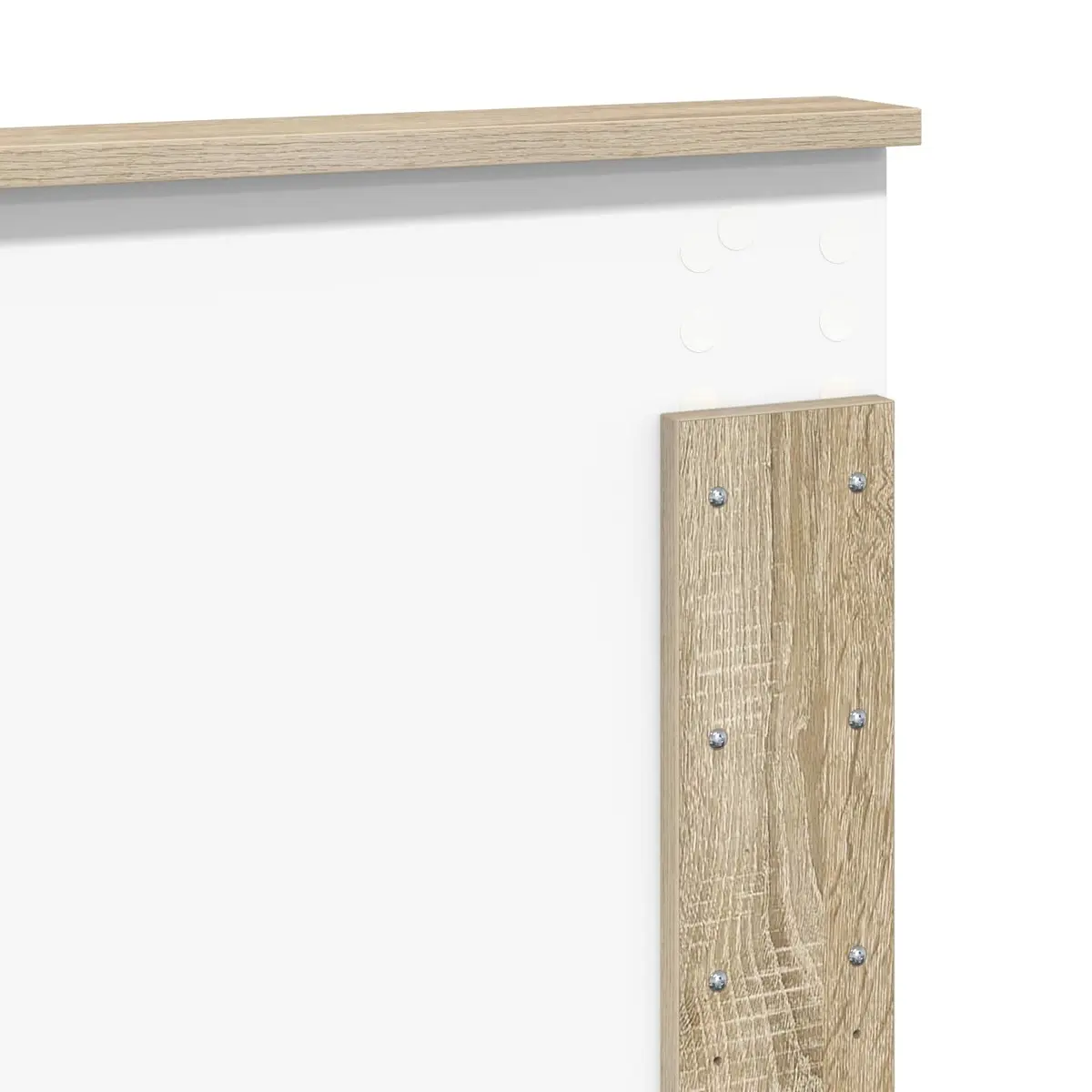 Headboard Engineered Wood Bedroom Furniture Modern Minimalist Design Brown