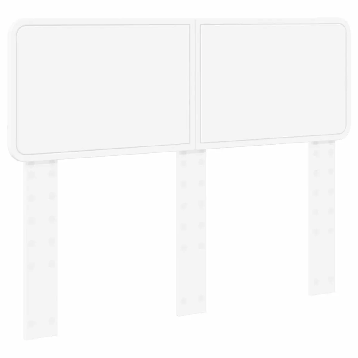 Engineered Wood Headboard White Modern Minimalist Clean Lines