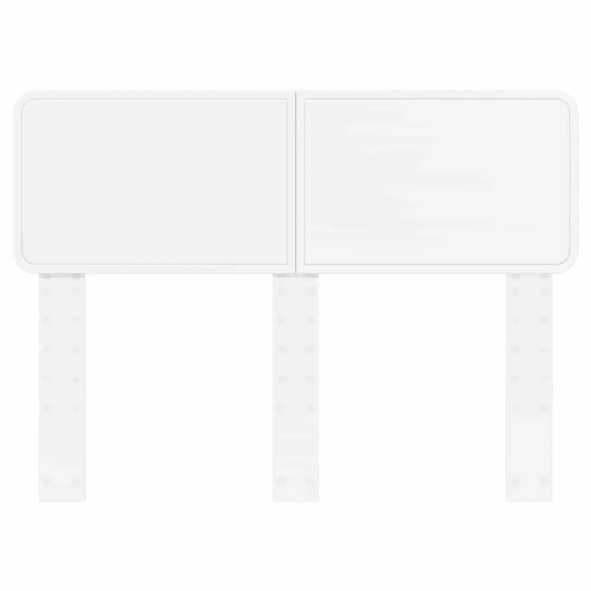 Engineered Wood Headboard White Modern Minimalist Clean Lines