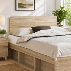 Contemporary Brown Headboard with Minimalist Design