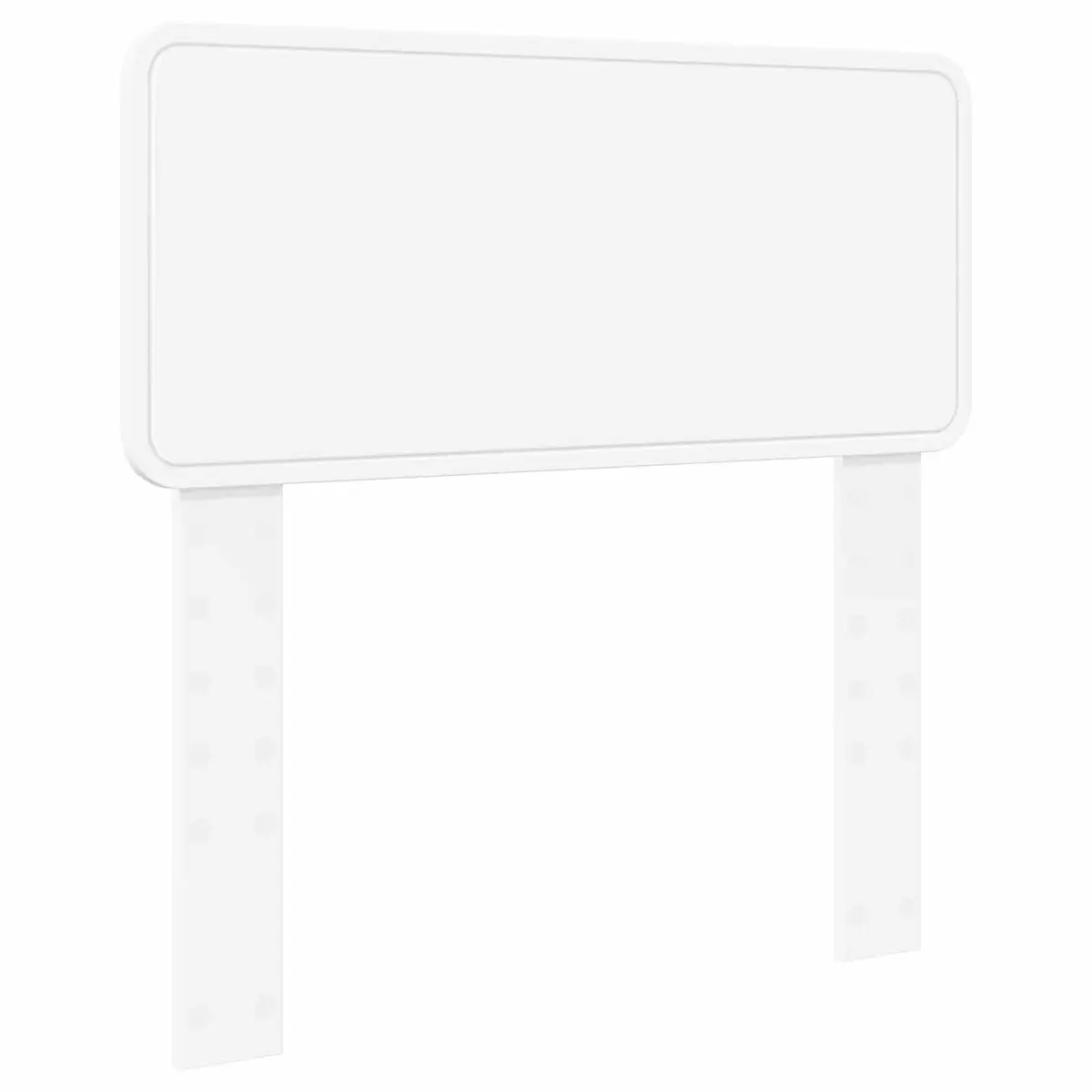 White Engineered Wood Headboard Modern Minimalist Design Bedroom Furniture