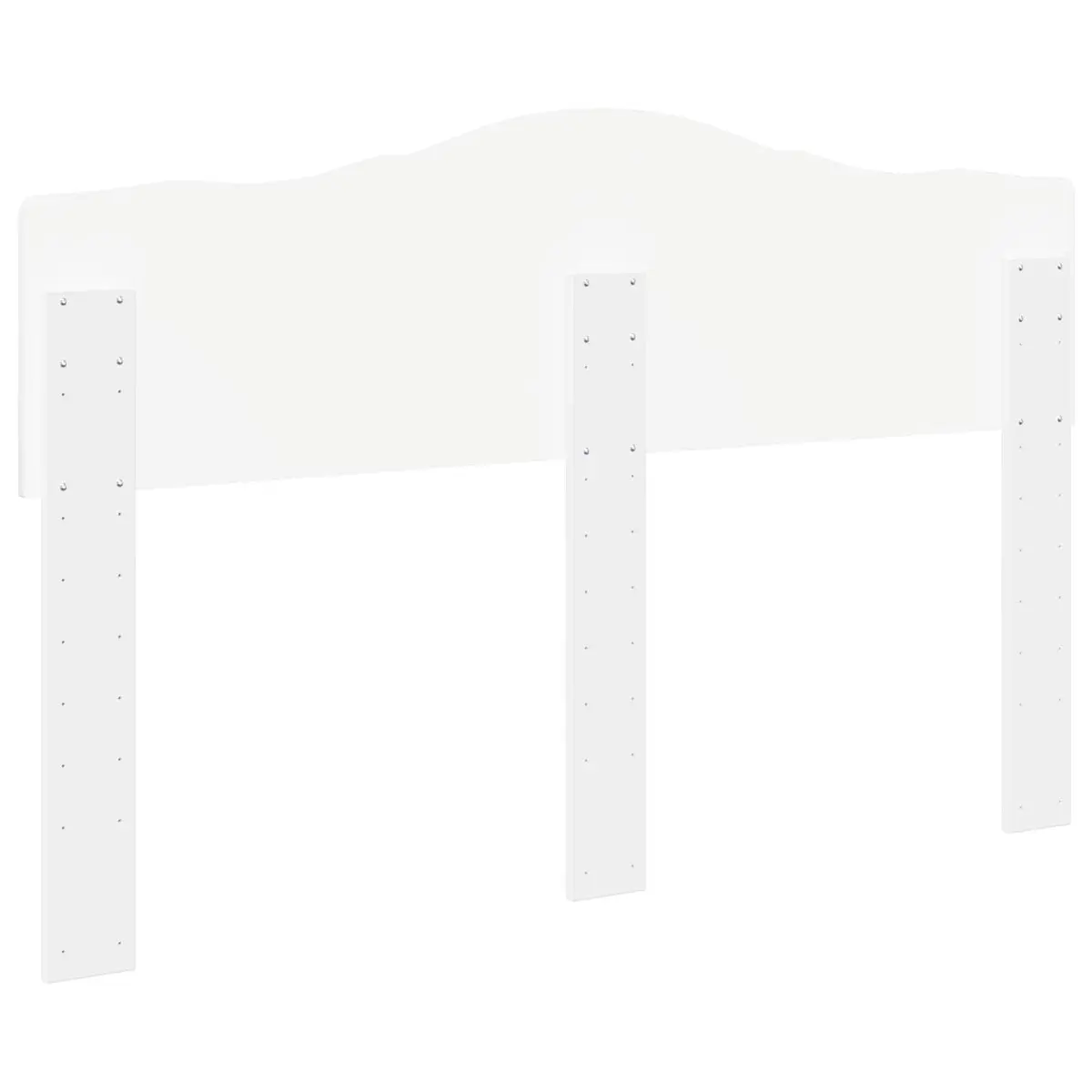 White Engineered Wood Headboard for Modern Bedrooms