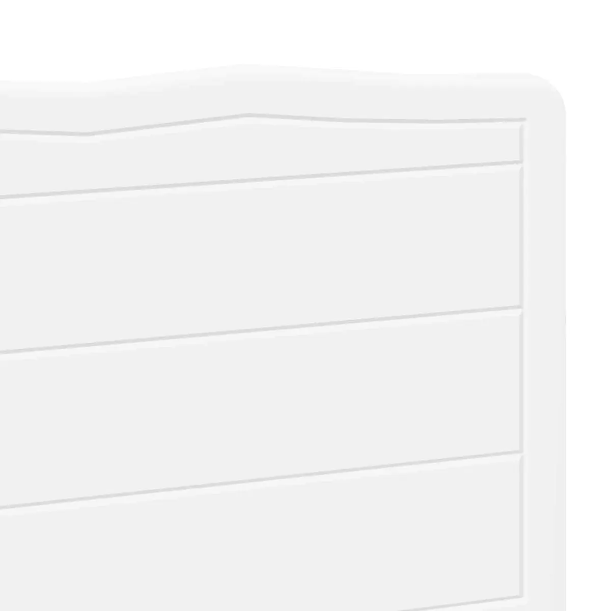 White Engineered Wood Headboard for Modern Bedrooms