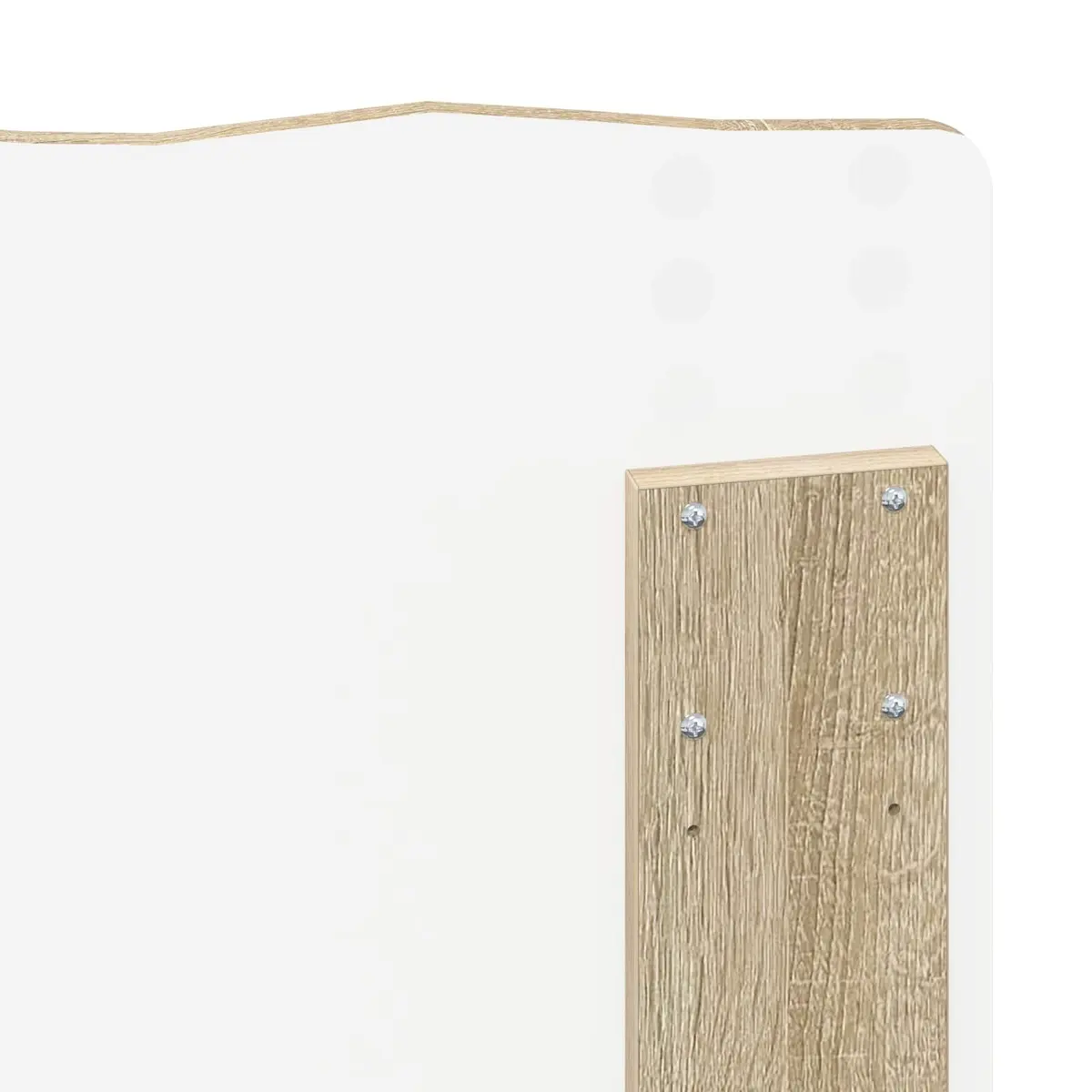 Headboard Modern Bedroom Furniture Engineered Wood Brown Rectangular Design