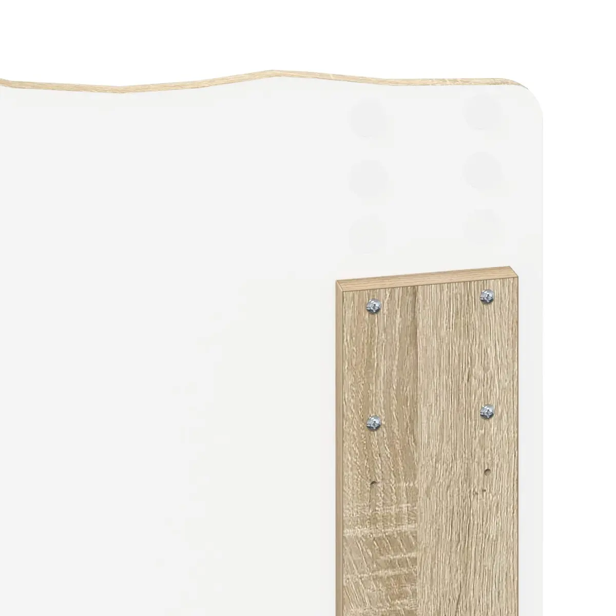 Headboard Bedroom Furniture Modern Design Engineered Wood Brown Rectangle