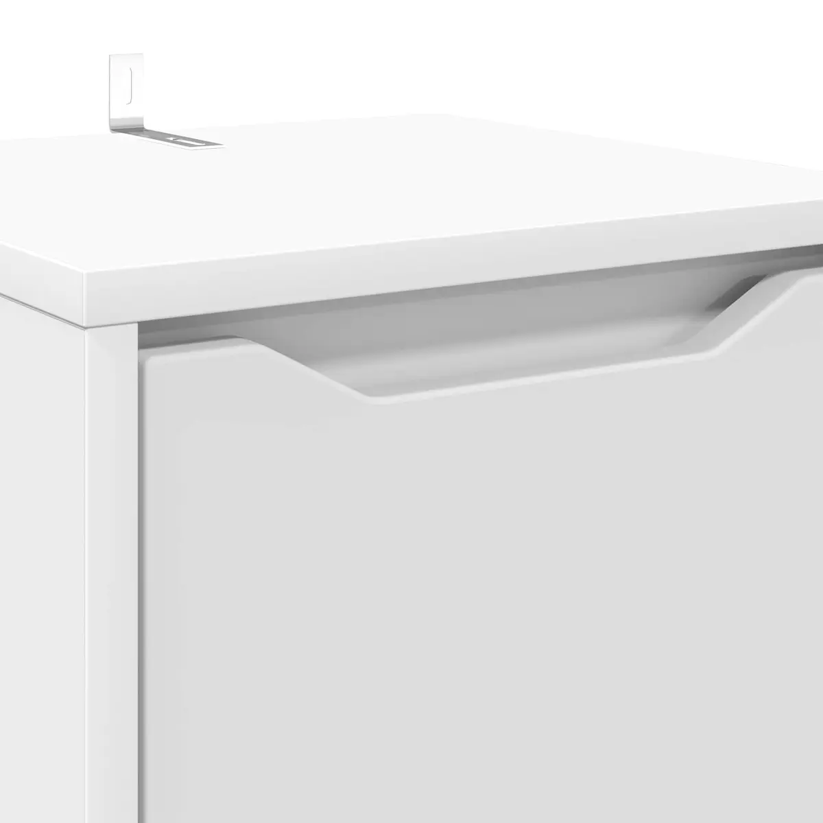 Bathroom Vanity Cabinet White 30.5 x 30 x 101 cm Storage Unit with Adjustable